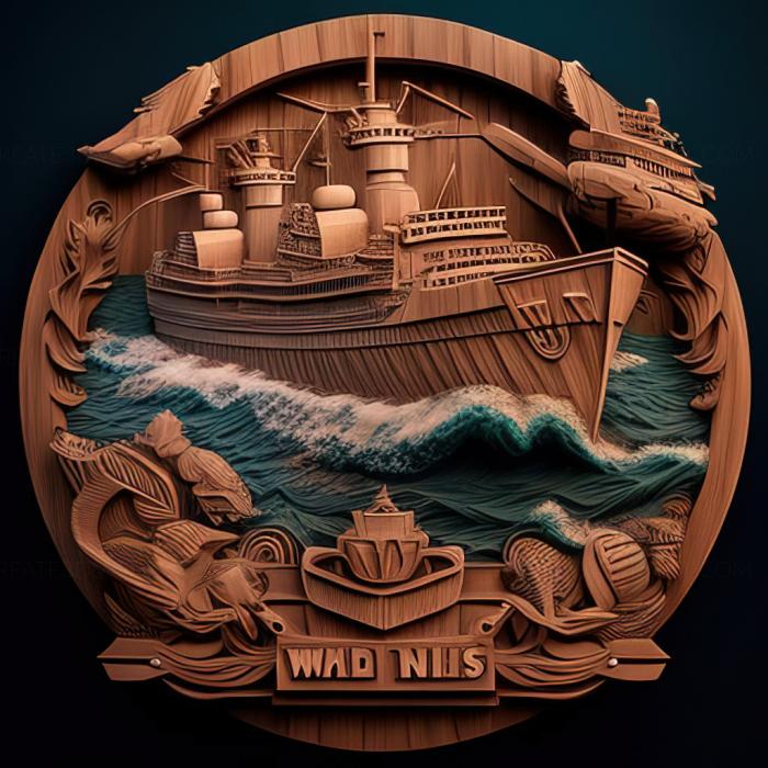 نموذج ثلاثي الأبعاد لآلة CNC ألعاب لعبة st World of Warships